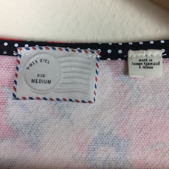 Anthro Post Mate Floral Red Tank Top - Picture 3 of 3